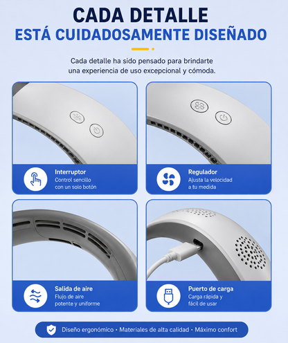 MyaTech 360™ SummerFlow – Ventilateur de Cou Rafraîchissant