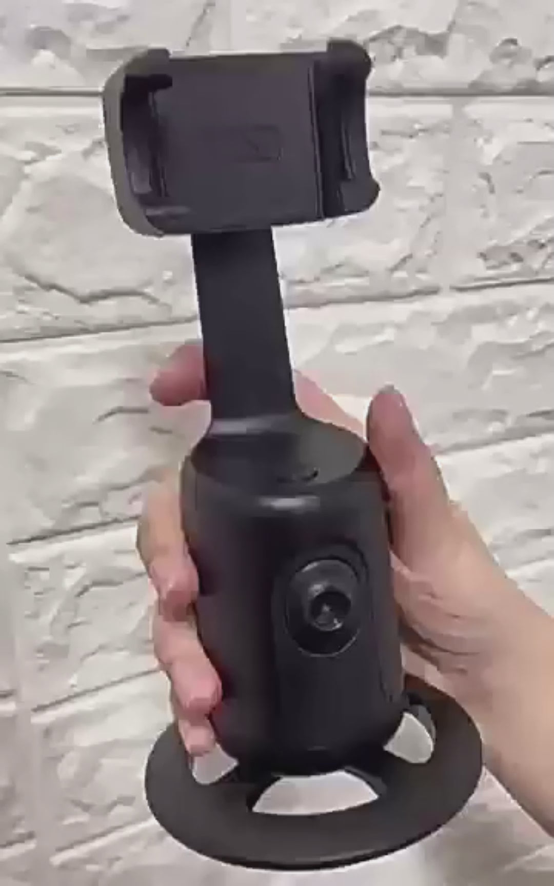 Stabilisateur intelligent 360° avec suivi automatique du visage AI – support smartphone pour vlog, vidéo et live streaming avec trépied